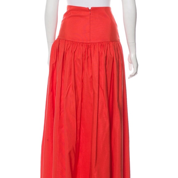 ALEXIS Orange Maxi Skirt - Picture 4 of 7